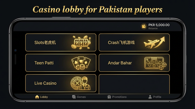 Lobby view of golo789 for Pakistan users - 4